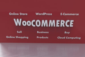 Woocommerce banner with associated terms around it