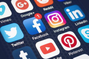 Social Media Platforms App Menu
