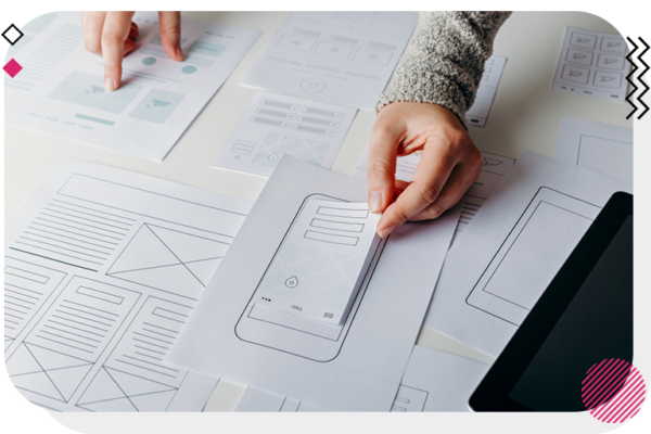Planning mobile UX wireframes