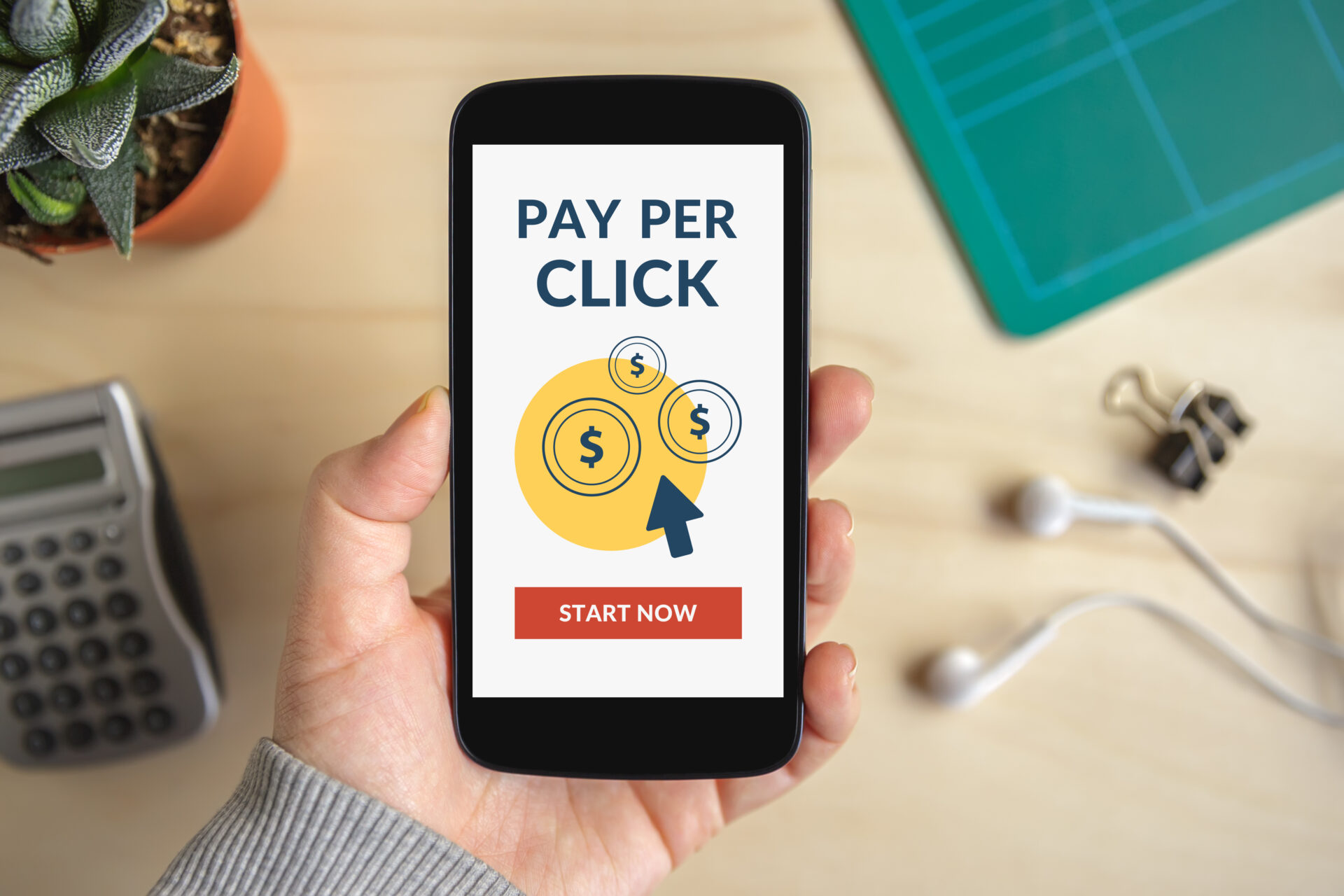 pay per click phone hold